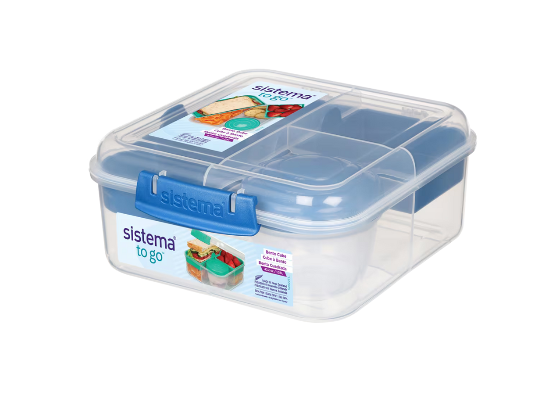 Buy Sistema® Bento Cube To Go 1.25L with Yogurt Pot | in Qatar Buy Sistema® Bento Cube To Go 1.25L with Yogurt Pot | in Qatar